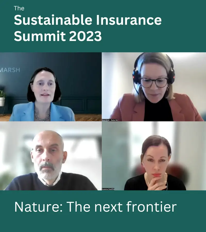 The Sustainable Insurance Summit 2023- Nature: The next frontier